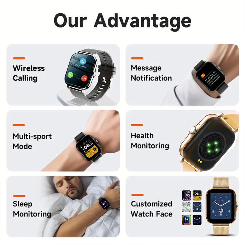 SmartWatch Android  1.44" Cores Screen Full Touch